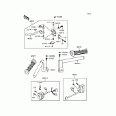 Схема узла: Руль для Kawasaki EX250 ZZR250