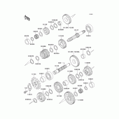 Схема вузла: Трансмісія для Kawasaki EX250 Ninja 250