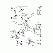 Схема вузла: Замок запалювання (K8F‾K9F) для Kawasaki BJ250 250TR