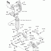 Схема вузла: Suspension для Kawasaki ZG1400 1400GTR ABS