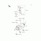 Схема вузла: Колінчастий вал для Kawasaki EX650 Ninja 650