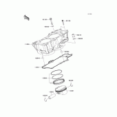 Схема вузла: Циліндр & Поршень для Kawasaki KLE650 Versys 650 ABS