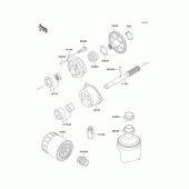 Схема узла: Масляный насос для Kawasaki ZX750 Ninja ZX-7R