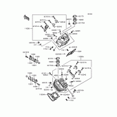 Схема вузла: Головка циліндра (VN250-A2A) для Kawasaki VN250 Eliminator 250V