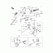 Схема узла: Руль & Пульт управления рулевой для Kawasaki ZX600 Ninja ZX-6R
