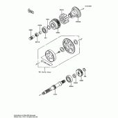 Схема вузла: Проміжний вал для Kawasaki ZX600 Ninja 600R