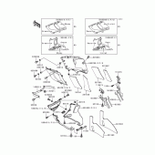 Схема узла: Cowling lowers(1/3)(zx600-e1) для Kawasaki ZX600 Ninja ZX-6