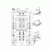 Схема вузла: Вилка передньої осі для Kawasaki KX100