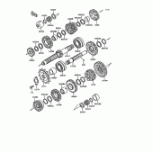 Схема вузла: Трансмісія для Kawasaki ZX600 GPX600R