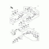Схема узла: Поворотники для Kawasaki EX500 GPZ500S