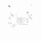 Схема узла: Brake pedal/torque link для Kawasaki ZX600 Ninja ZX-6R