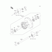 Схема узла: Ступица переднего колеса для Kawasaki EJ800 W800