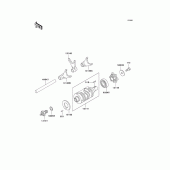 Схема узла: Переключение/вилка переключения для Kawasaki BR125 Bajaj Wind