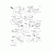Схема вузла: Інформаційні наклейки для Kawasaki VN1700 Vulcan 1700 Voyager