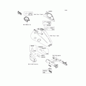Схема вузла: Інформаційні наклейки для Kawasaki VN1600 Vulcan 1600 Classic