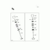 Схема узла: Клапан(ы) для Kawasaki ZX1000 Z1000SX