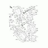 Схема вузла: Engine cover(s)(1/2) для Kawasaki KX125