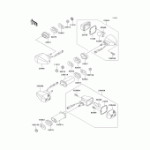Схема узла: Поворотники для Kawasaki ER500 ER-5