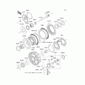 Схема вузла: Зчеплення для Kawasaki VN1600 Vulcan 1600 Mean Streak