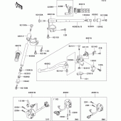 Схема вузла: Кермо & Пульт управління кермовим для Kawasaki ZX900 Ninja ZX-9R