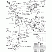 Схема вузла: Cowling(1/2)(upper) для Kawasaki EX650 Ninja 650 ABS