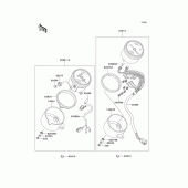 Схема вузла: Meter(s) для Kawasaki EL250 Eliminator 250