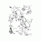 Схема узла: Топливный бак для Kawasaki KLX250 KLX250