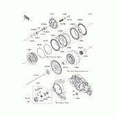 Схема узла: Сцепление для Kawasaki VN1700 VN1700 Classic