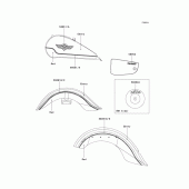 Схема вузла: Decals(red/ebony) для Kawasaki VN1500 Vulcan 1500 Classic