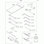 Схема вузла: Owner`s tools для Kawasaki VN1500 VN1500 Drifter