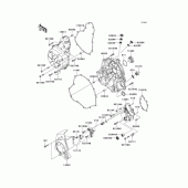 Схема вузла: Engine cover(s) для Kawasaki KLE650 Versys 650