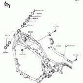 Схема узла: Рама для Kawasaki VN1500 VN1500 Classic