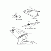 Схема узла: Наклейки (Black; ZX636-B1H) для Kawasaki ZX636 Ninja ZX-6R