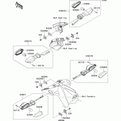 Схема узла: Поворотники для Kawasaki ZR750 Z750R ABS