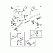 Схема вузла: Кермо для Kawasaki KL250 KL250 Super Sherpa