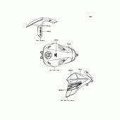 Схема вузла: Decals(Ebony) для Kawasaki ZR800 Z800 ABS