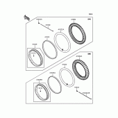 Схема узла: Колеса (Шины) для Kawasaki KLX250 KLX250