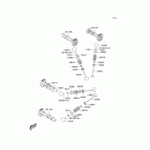 Схема вузла: Клапан(и)/camshaft(s) для Kawasaki KLV1000