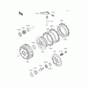 Схема вузла: Зчеплення для Kawasaki ZR750 ZR-7