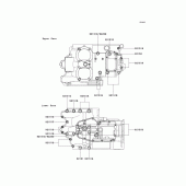 Схема вузла: Болти картера двигуна для Kawasaki EJ650 W650
