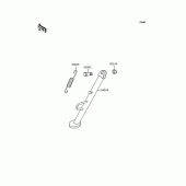 Схема вузла: Підставка для Kawasaki KLE400