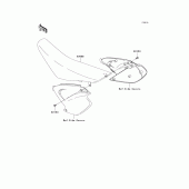 Схема узла: Сиденье для Kawasaki KX250/ KX252 KX250