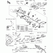 Схема вузла: Електроустаткування для Kawasaki ZR750 Z750 ABS