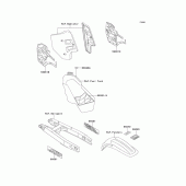 Схема узла: Информационные наклейки для Kawasaki KX500