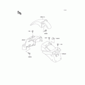 Схема узла: Крыло для Kawasaki EX250 ZZR250