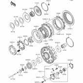 Схема вузла: Зчеплення для Kawasaki VN1500 VN1500 Classic
