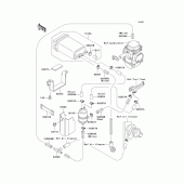 Схема вузла: Fuel evaporative system(d6f/d7f)(ca) для Kawasaki EX500 Ninja 500R