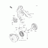 Схема вузла: Генератор для Kawasaki EX250 Ninja 250R