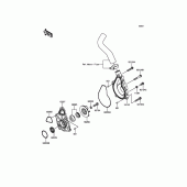 Схема узла: Водяной насос для Kawasaki ER650 ER-6N ABS