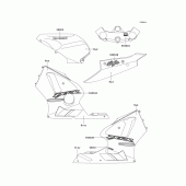 Схема вузла: Decals(red)(b1) для Kawasaki ZX1200 Ninja ZX-12R